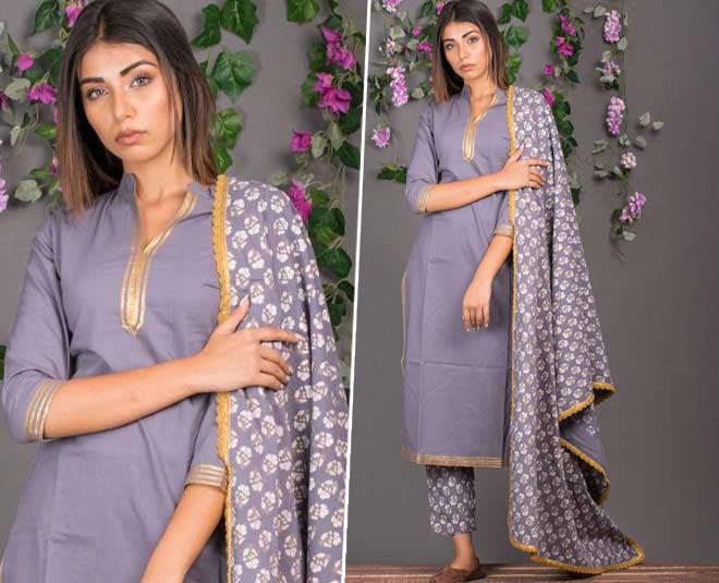 matching flore dupatta