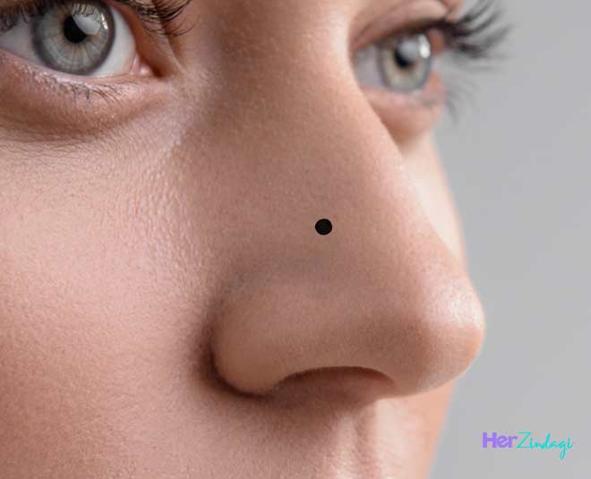 nose mole meaning in hindi