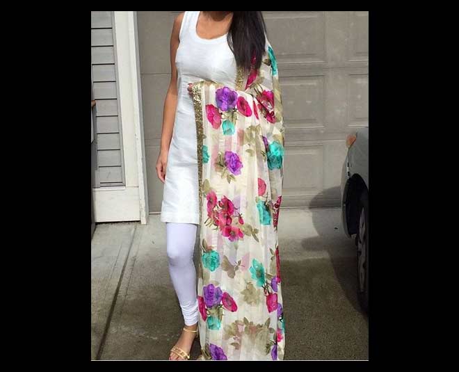 printed flore dupatta