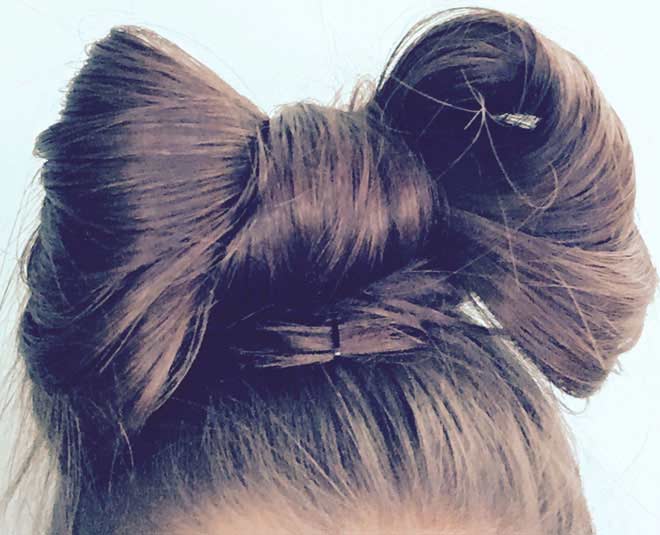 quick hairstyles for women bow bun