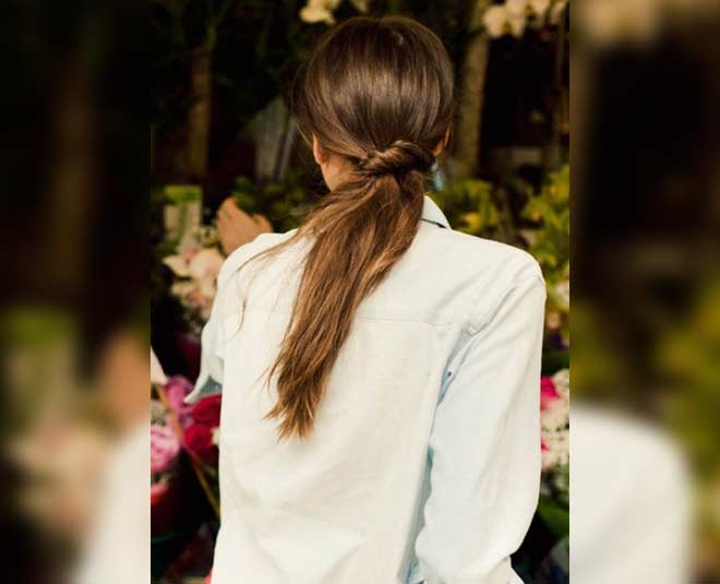 quick hairstyles for women twisted ponytail