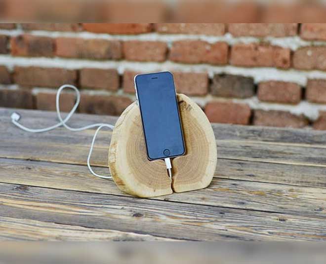 wooden creative mobile stand