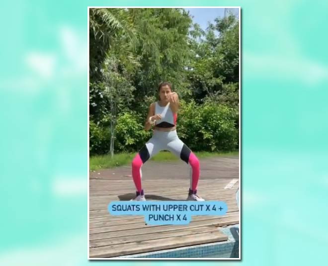 Squats with upper cut x  + punch