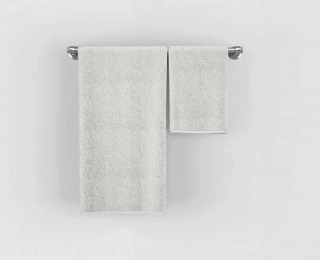 bathroom makeover towel rack