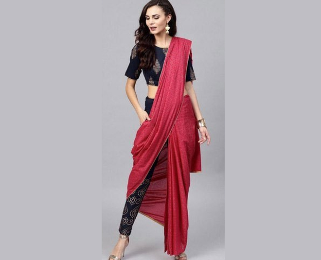 pant style saree
