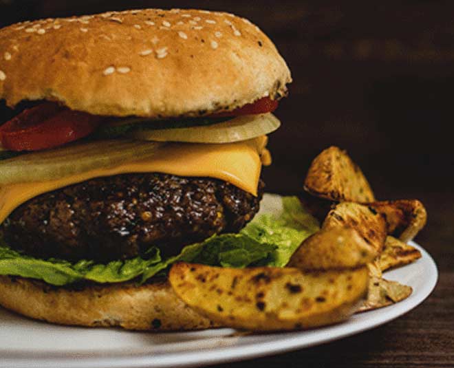 rajma patty burger recipe inside