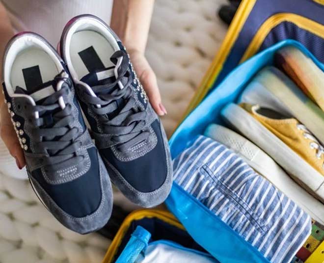 shoes inside bed box