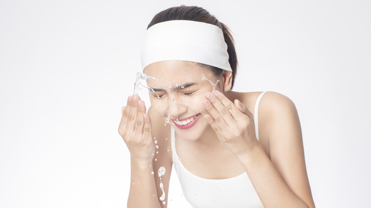 Face wash before facial