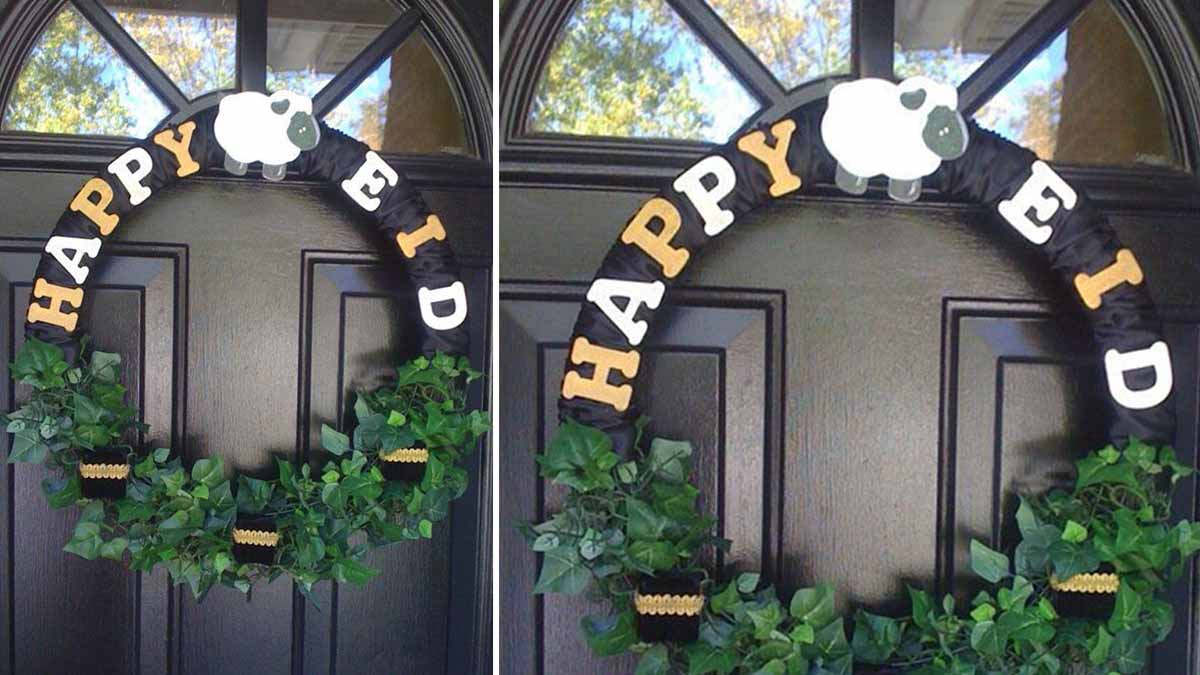 Gate decoration for eid