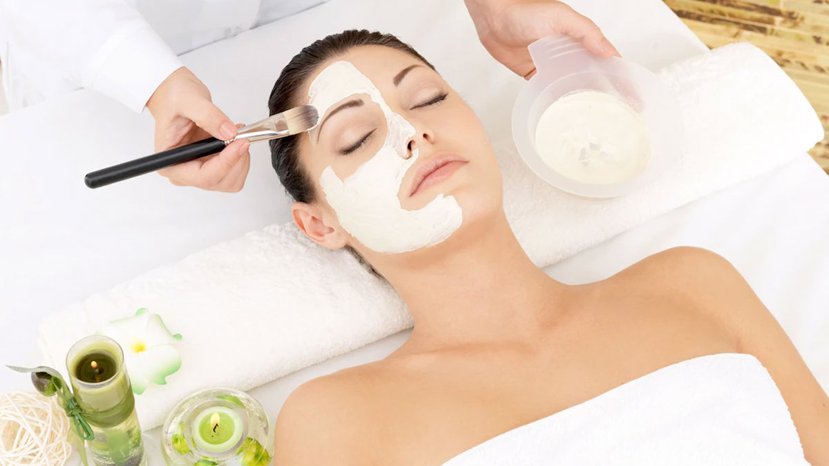 Homemade apple peel Facial mask