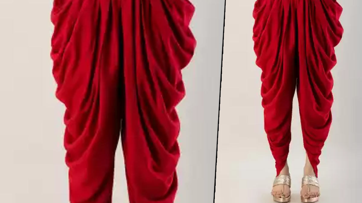 How to make Dhoti salwar from old saree