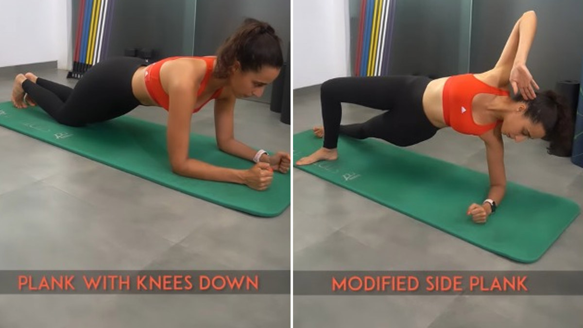 Plank with knees down