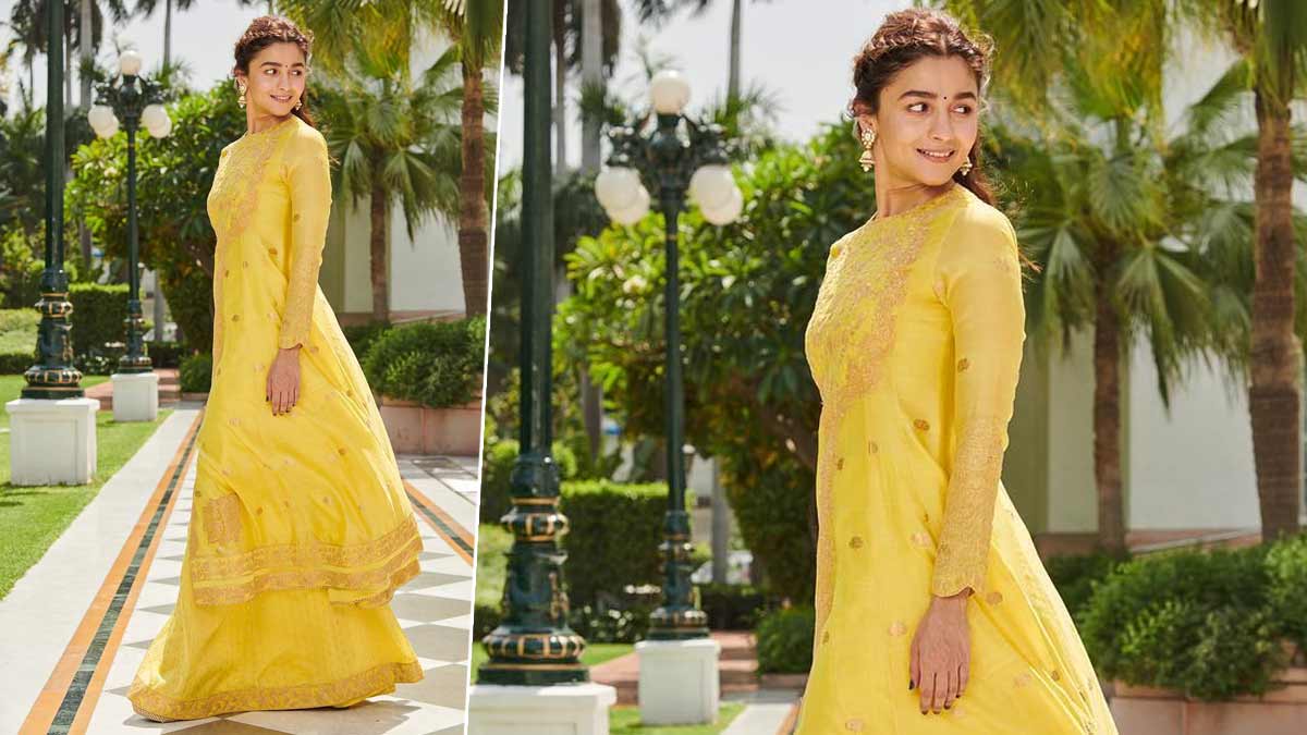 alia janmashtami yellow outfits