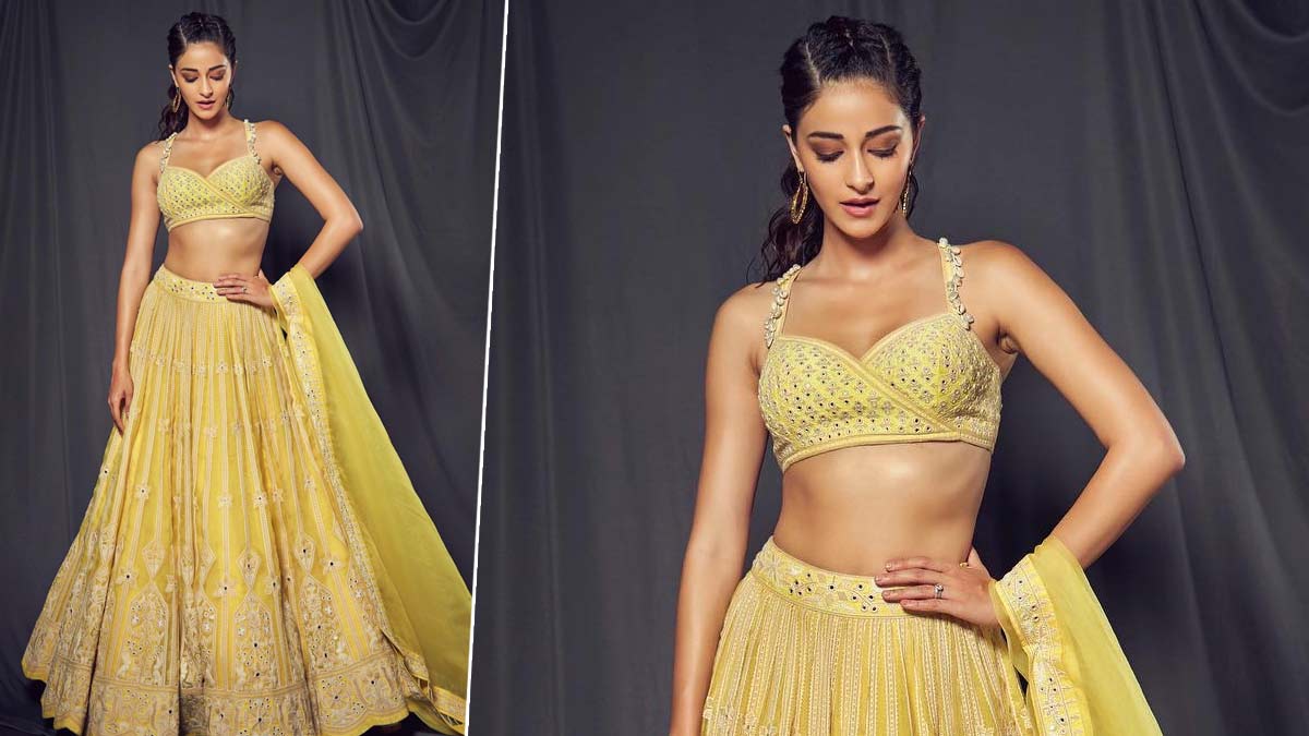 ananya janmashtami yellow outfits