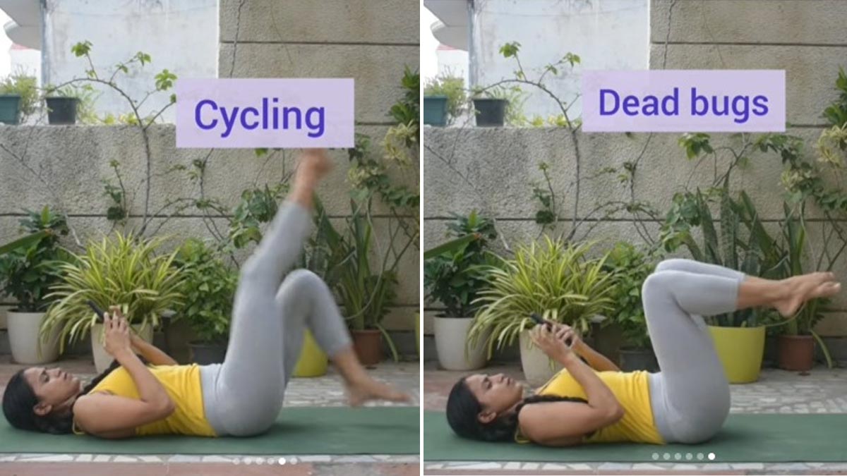cycling and dead bugs