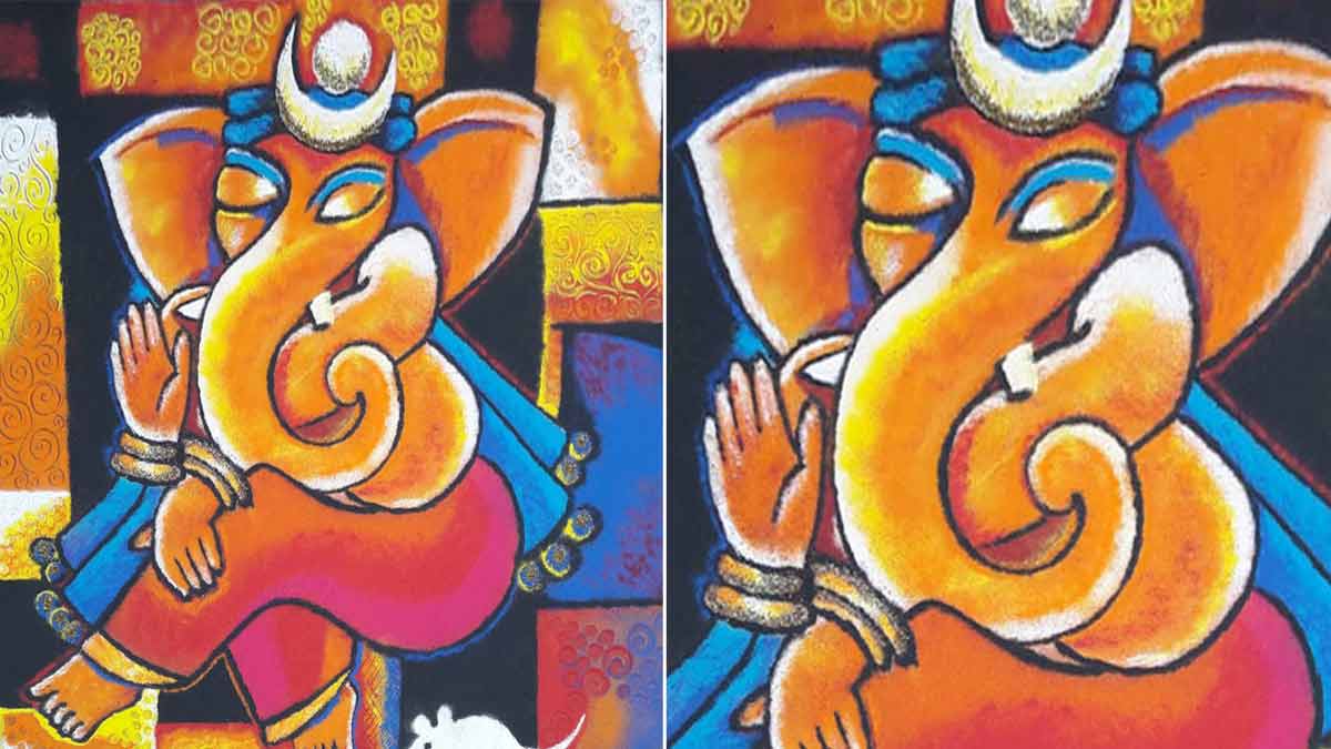 ganesh chaturthi easy rangoli design