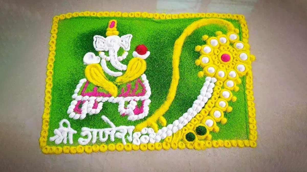 ganesh chaturthi rangoli
