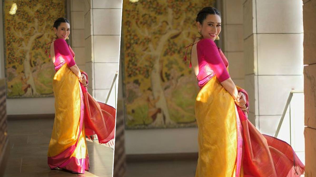 karisma janmashtami yellow outfits