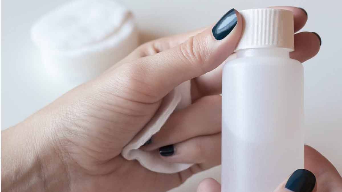 lemon and vinegar to remove nail polish