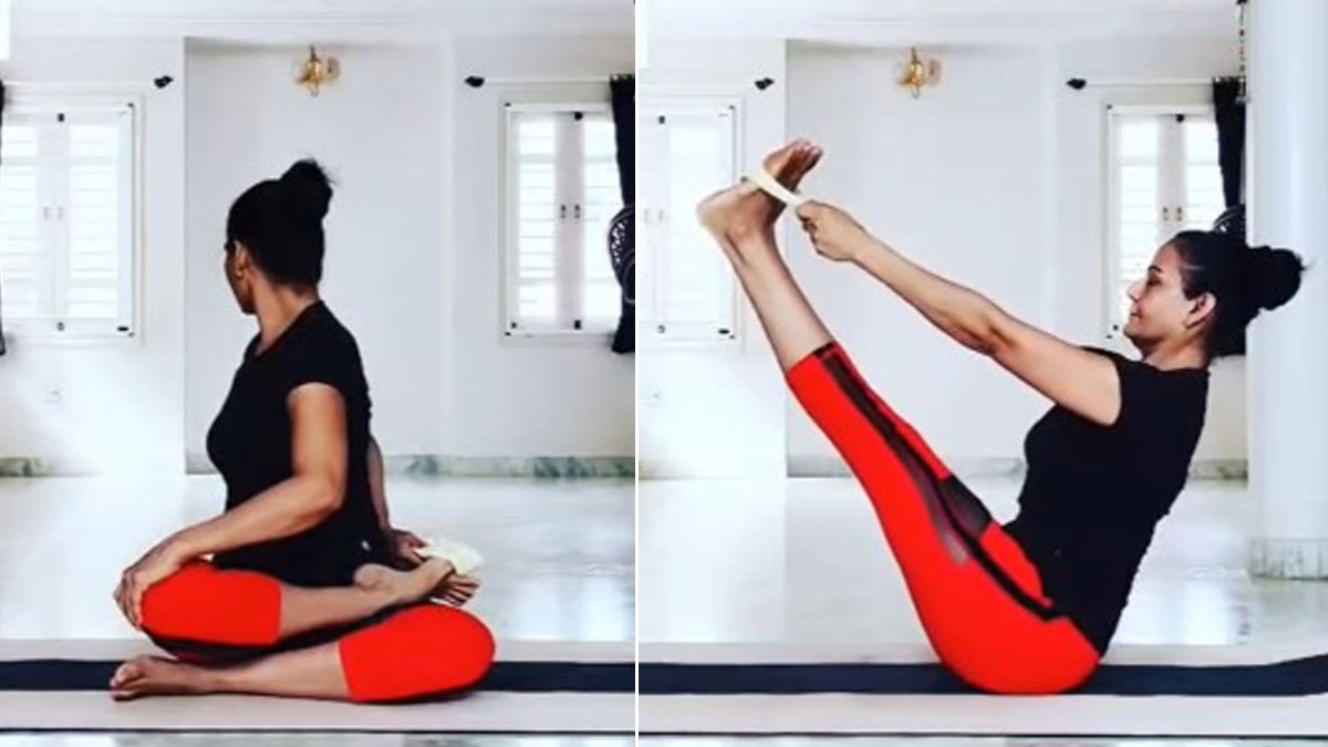 weight loss exercise with handkerchief