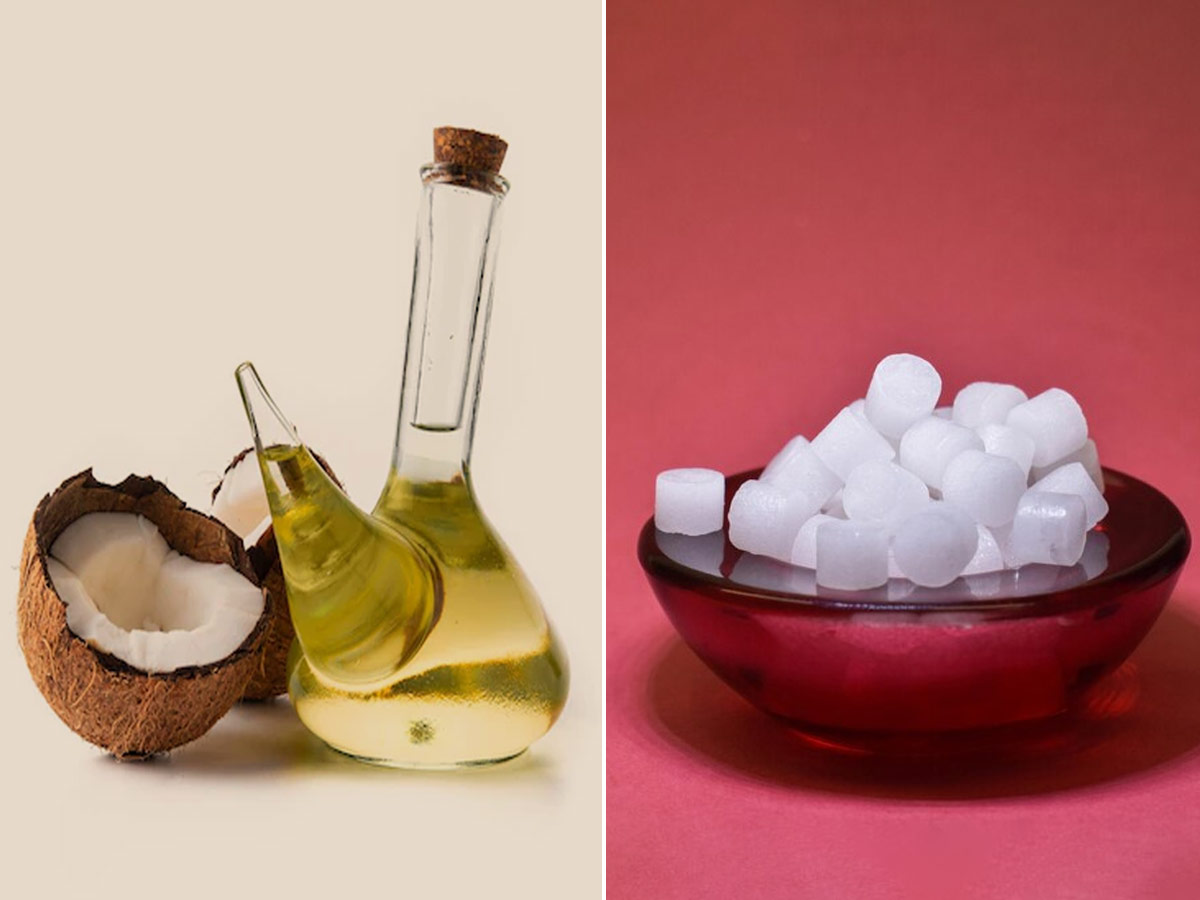 coconut oil and camphor for cracked feet