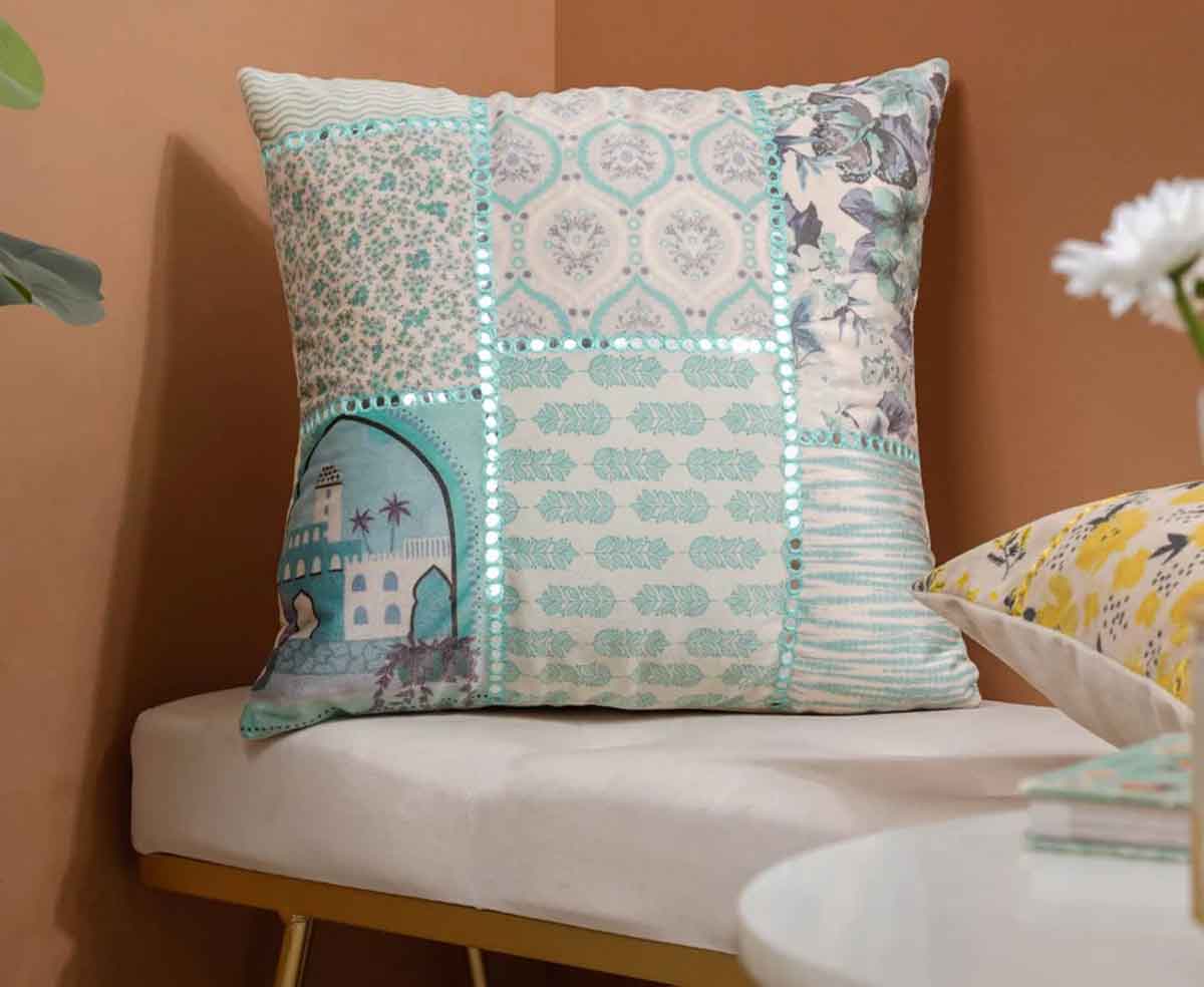 pacthwork cushion cover