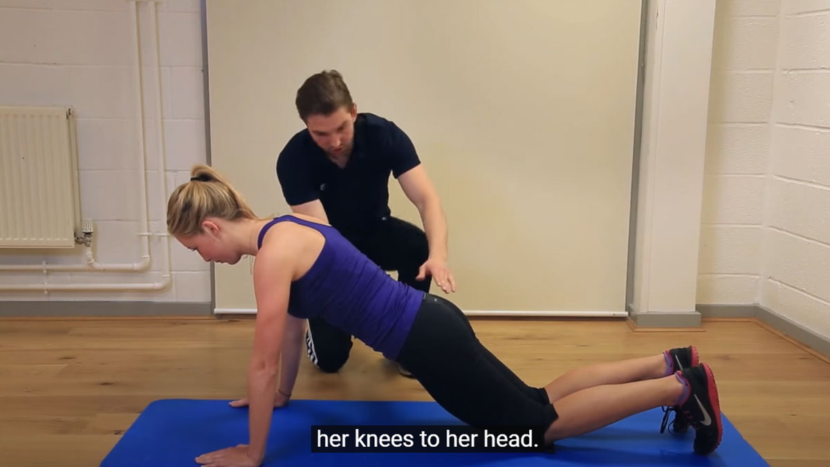 push ups with bent knees