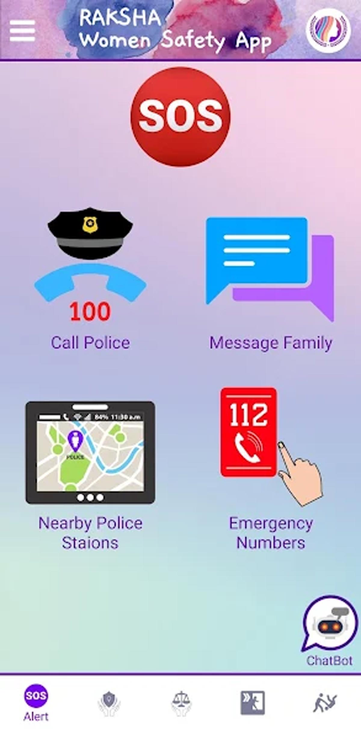 raksha app for females