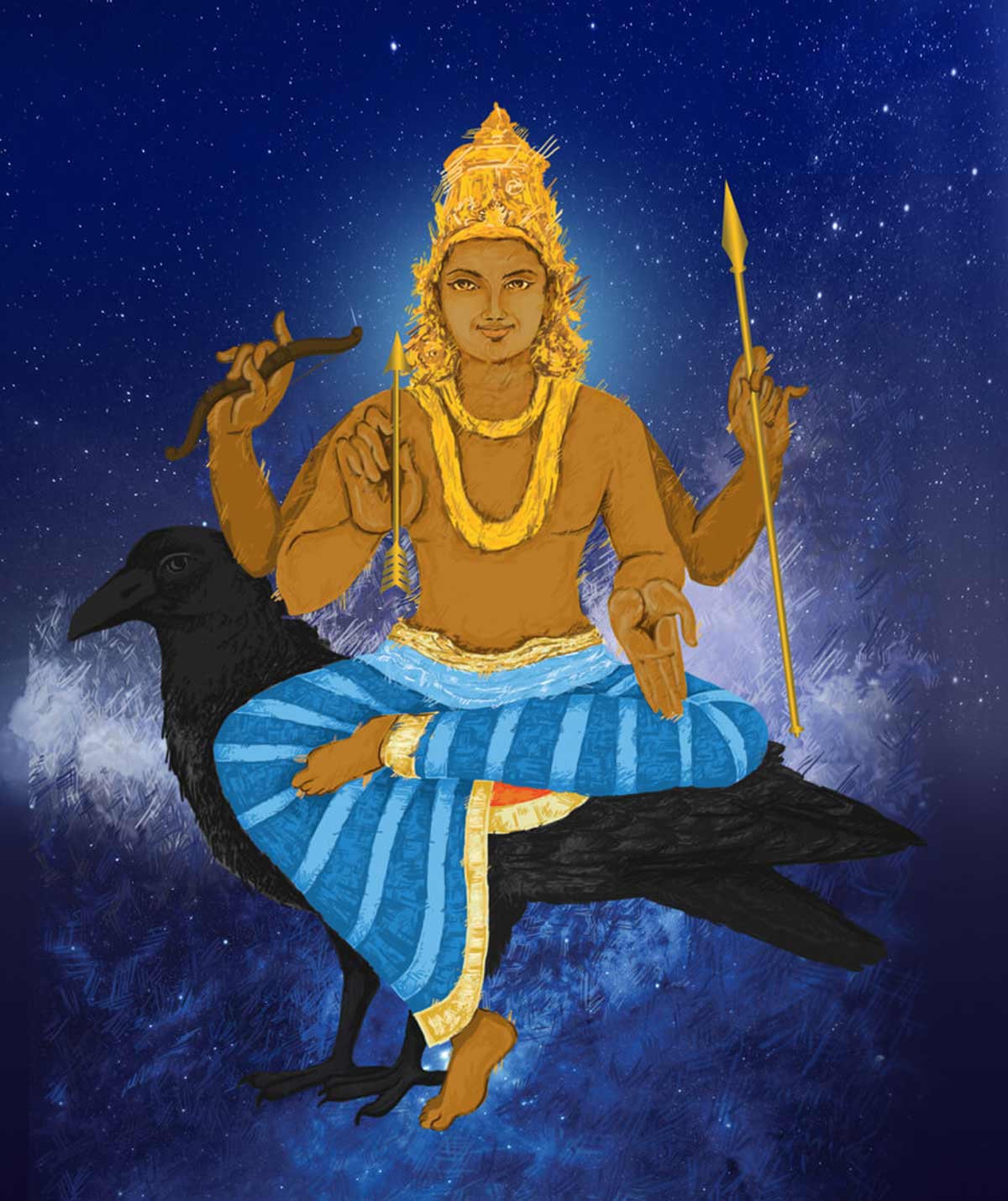 shani dev ki patni ka naam