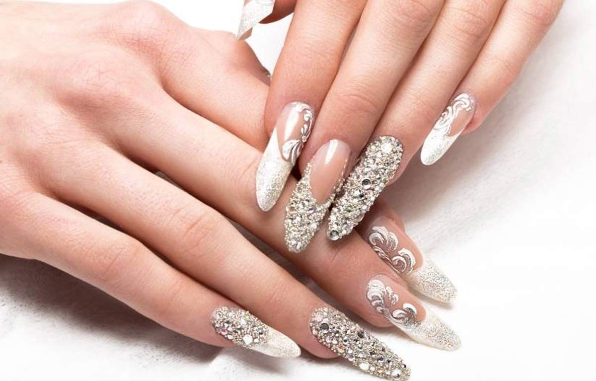 stone nail art design