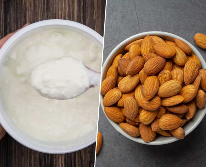 almond and yogurt face mask for tanning