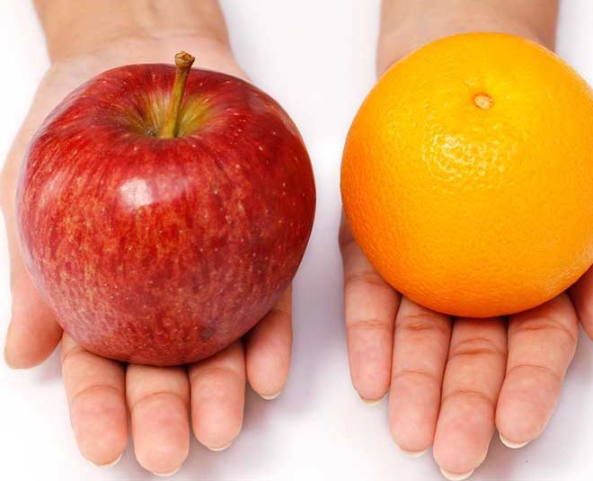 masque pomme et fruit orange