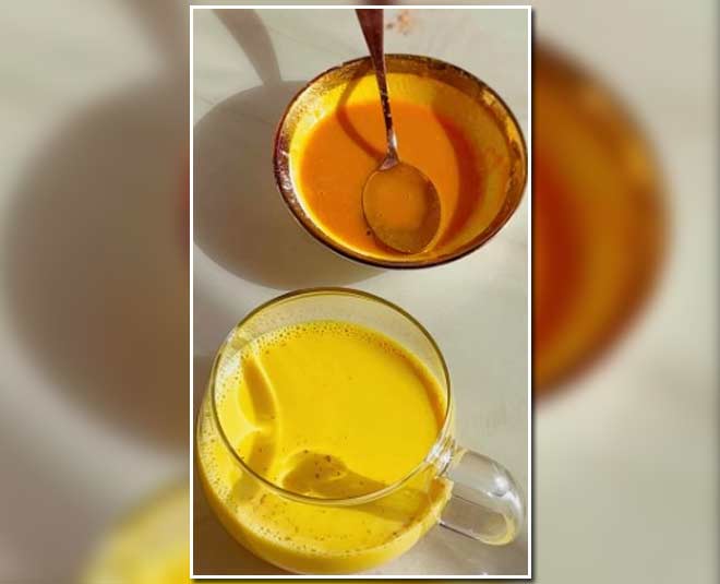 haldi milk and face pack