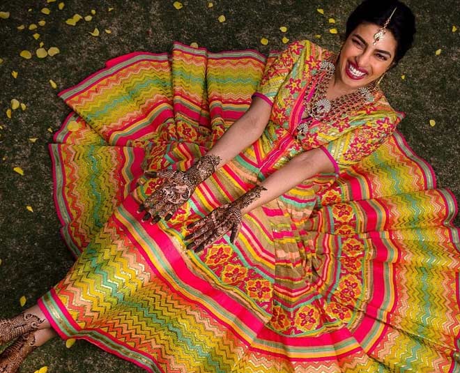 multi dress outfit for bride