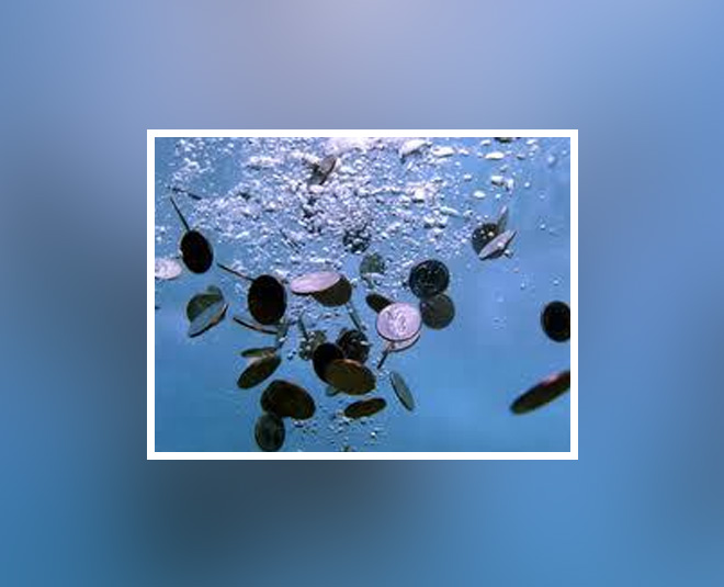 scientific reason why coins are thrown in river