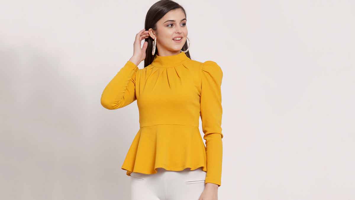 Designer peplum top