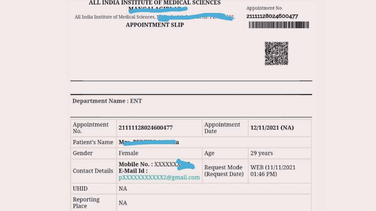 online registration aiims booking