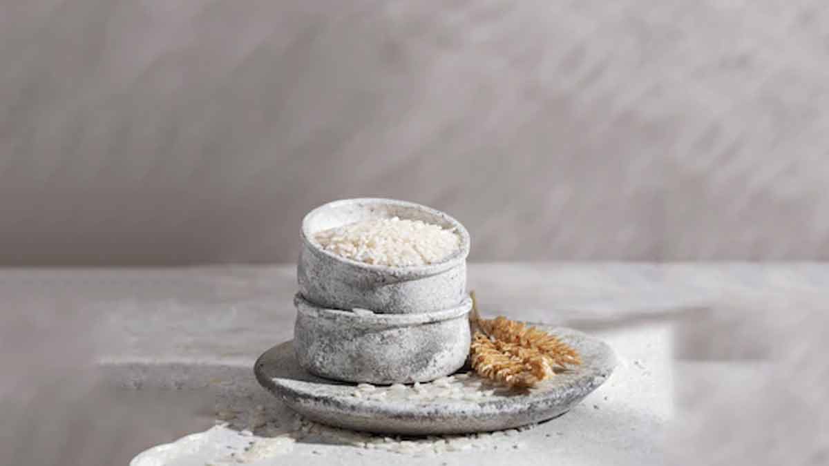 potato curd and rice scrub