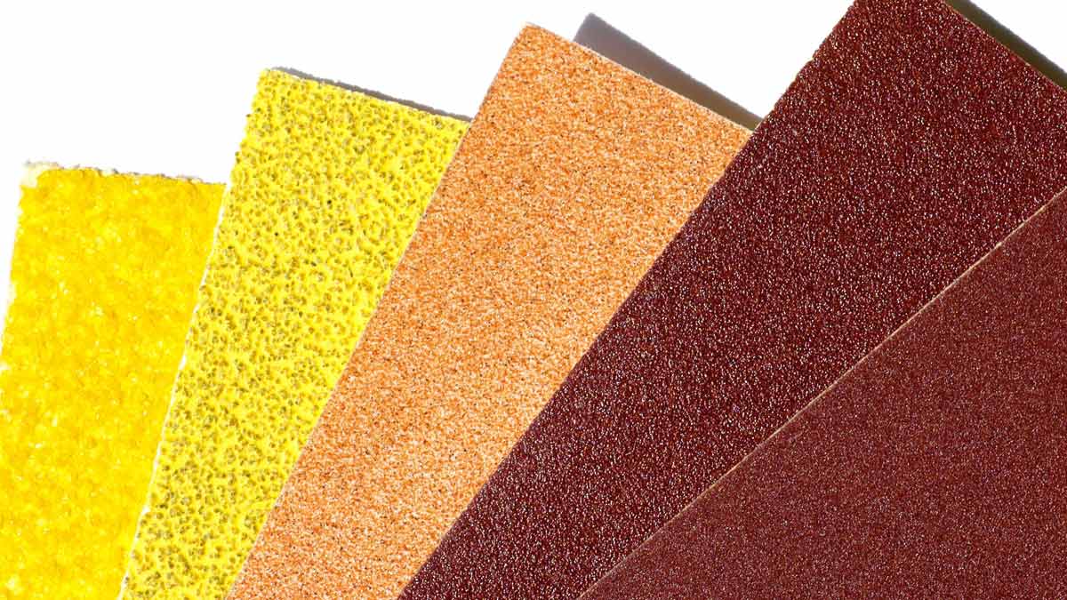 remove rust from utensils stand with sandpaper