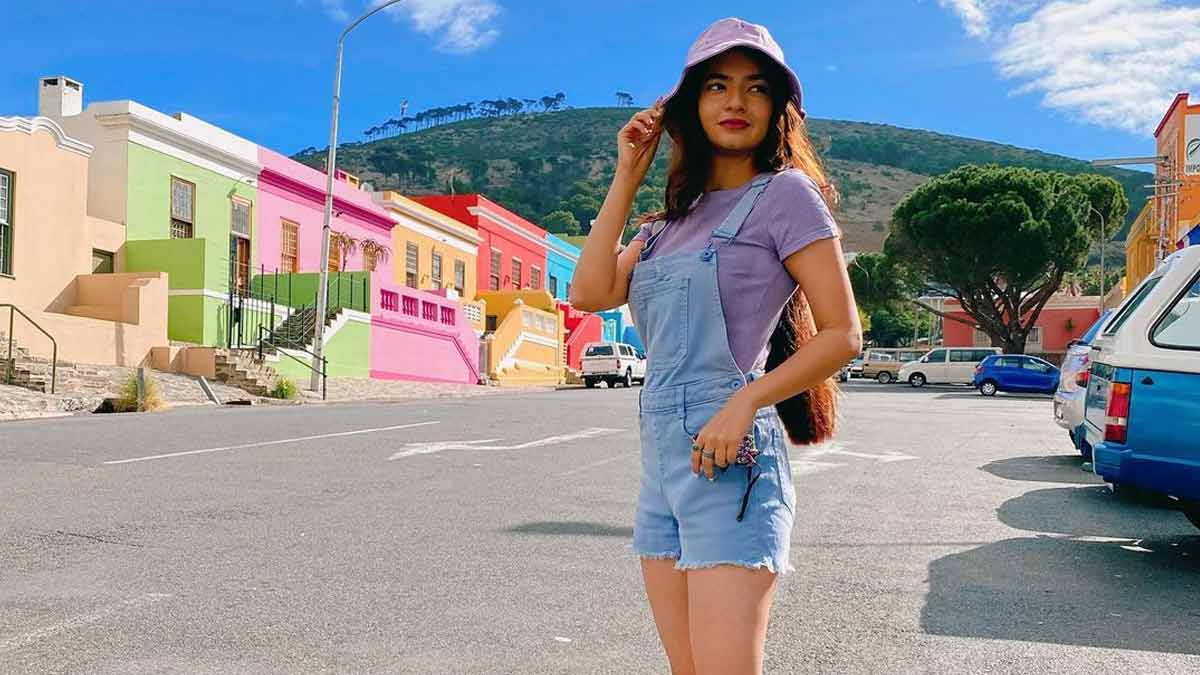 solid denim dungaree