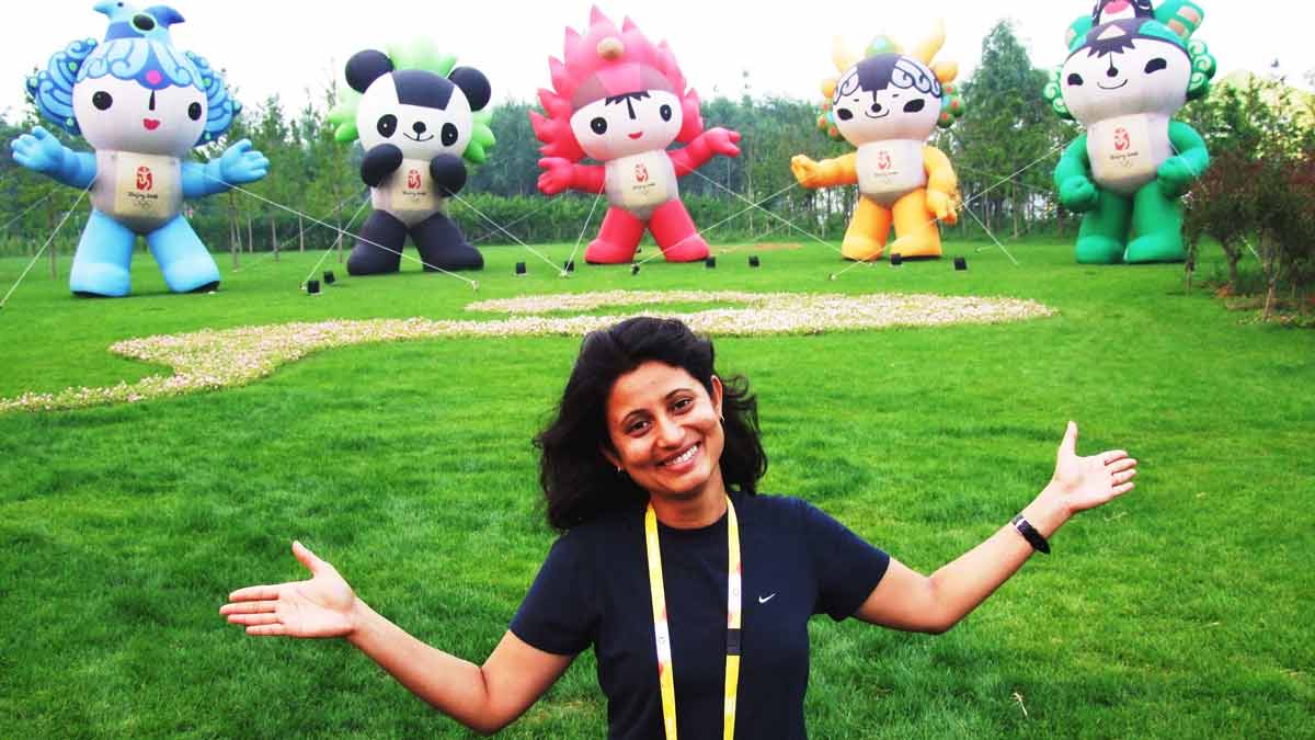 the first woman to win issf champions trophy in air rifle