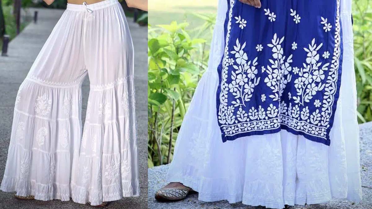 Chikankari sharara