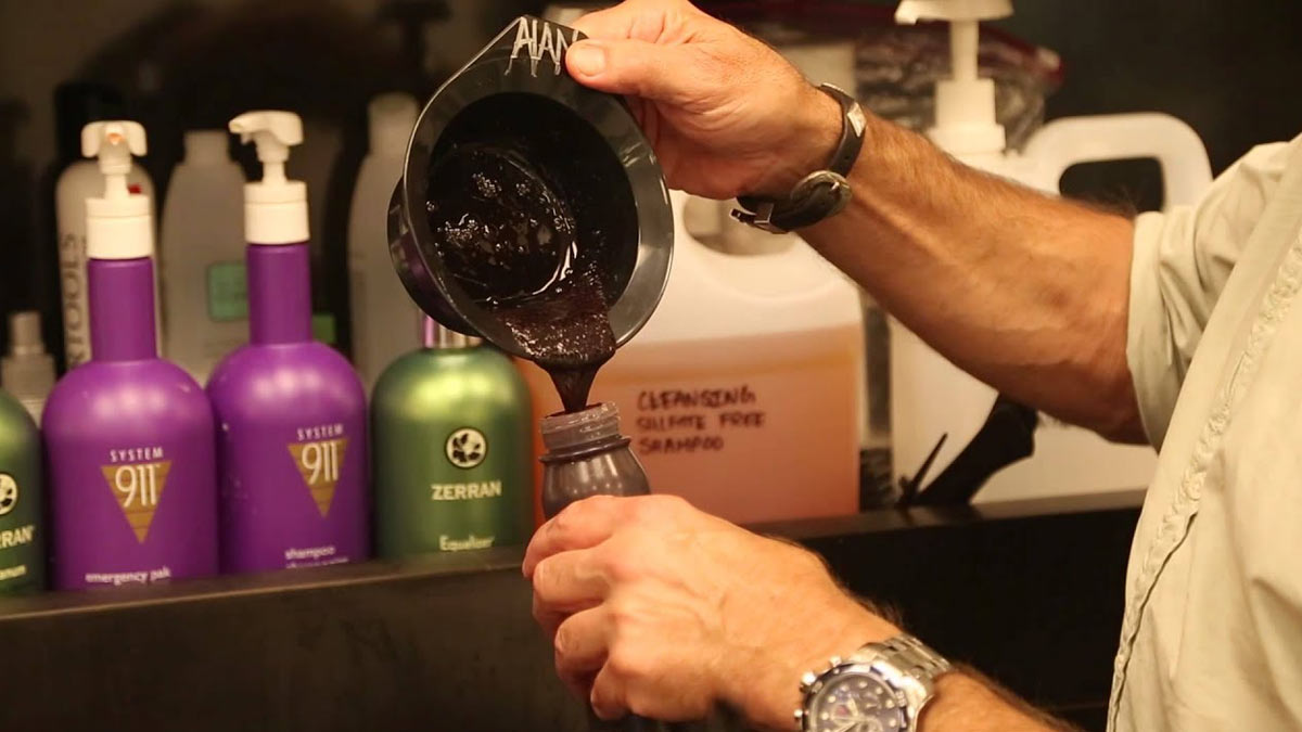 Leftover hair color tips