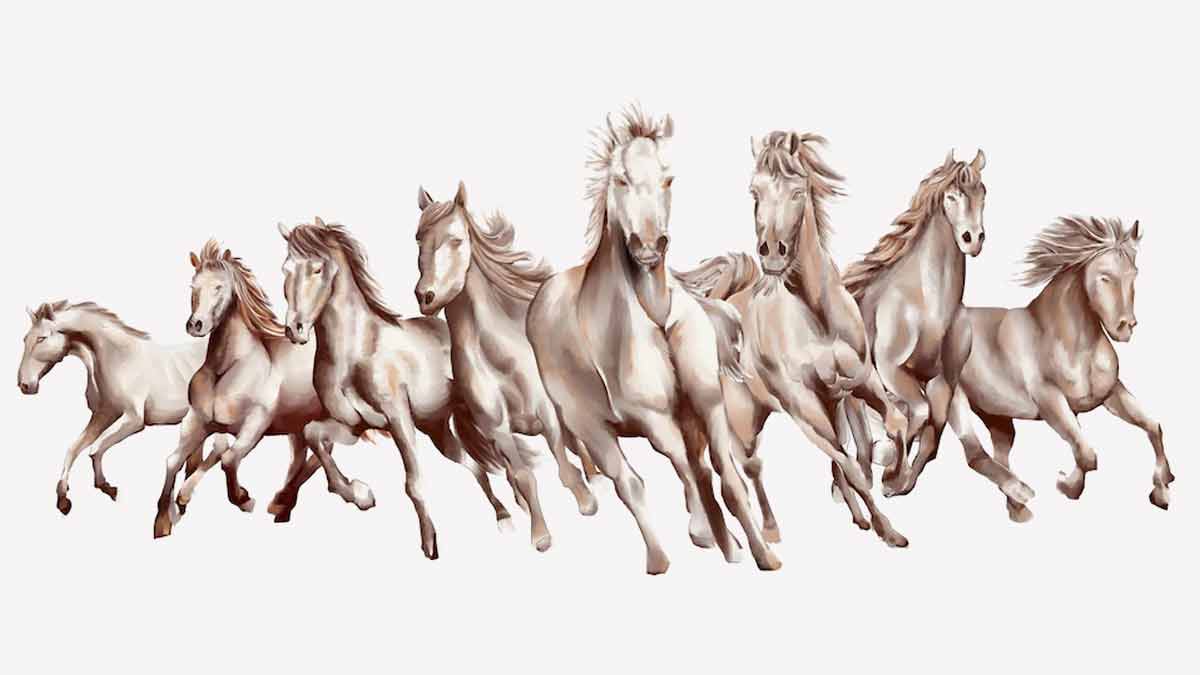 horses painting vastu