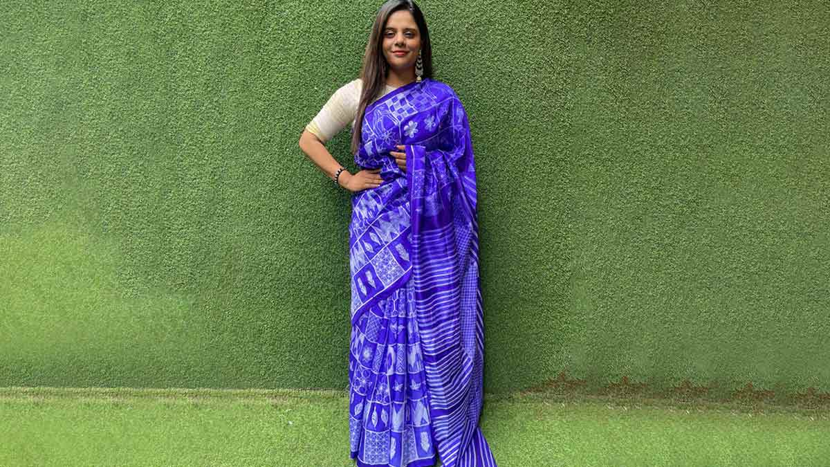 lightweight silk saree