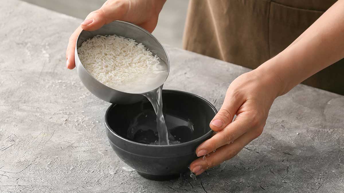 rice water for face hindi