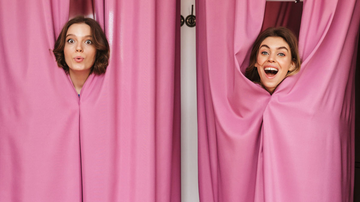 women in changing room