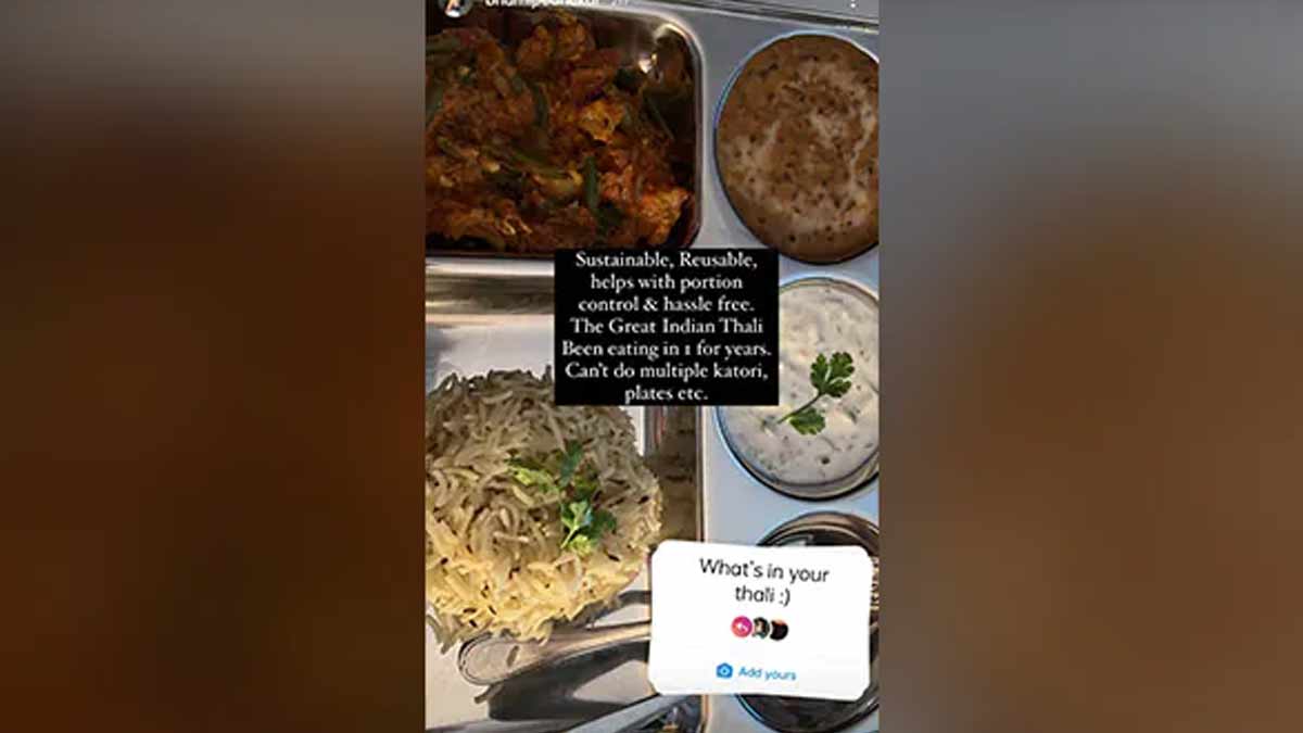 Bhumi Pednekar Thali