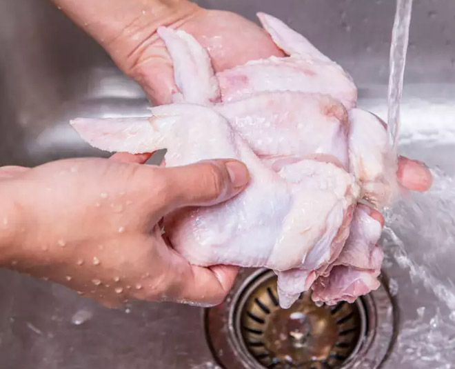 perfect way to clean chicken before cooking inside