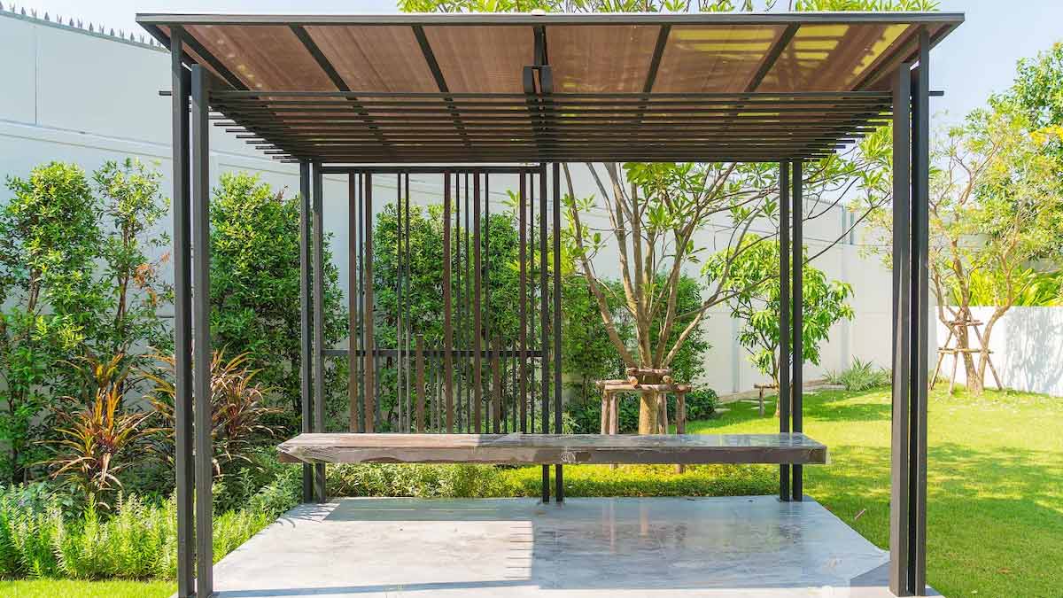 add shades on terrace